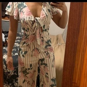 Forever 21 Floral Jumpsuit